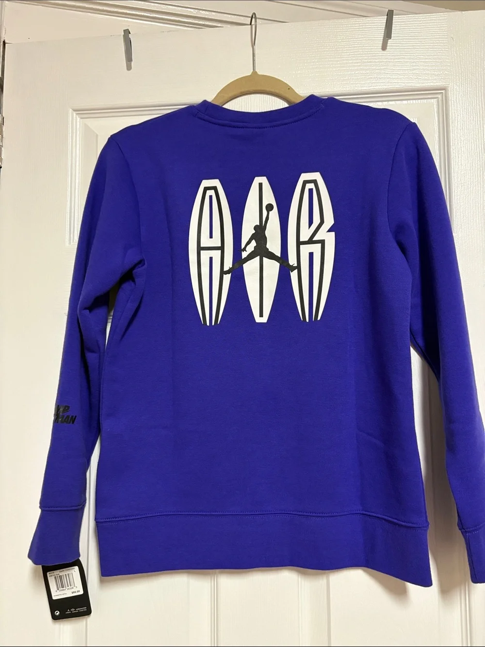 Nike Jordan kids  Royal Purple Crewneck Sweatshirt